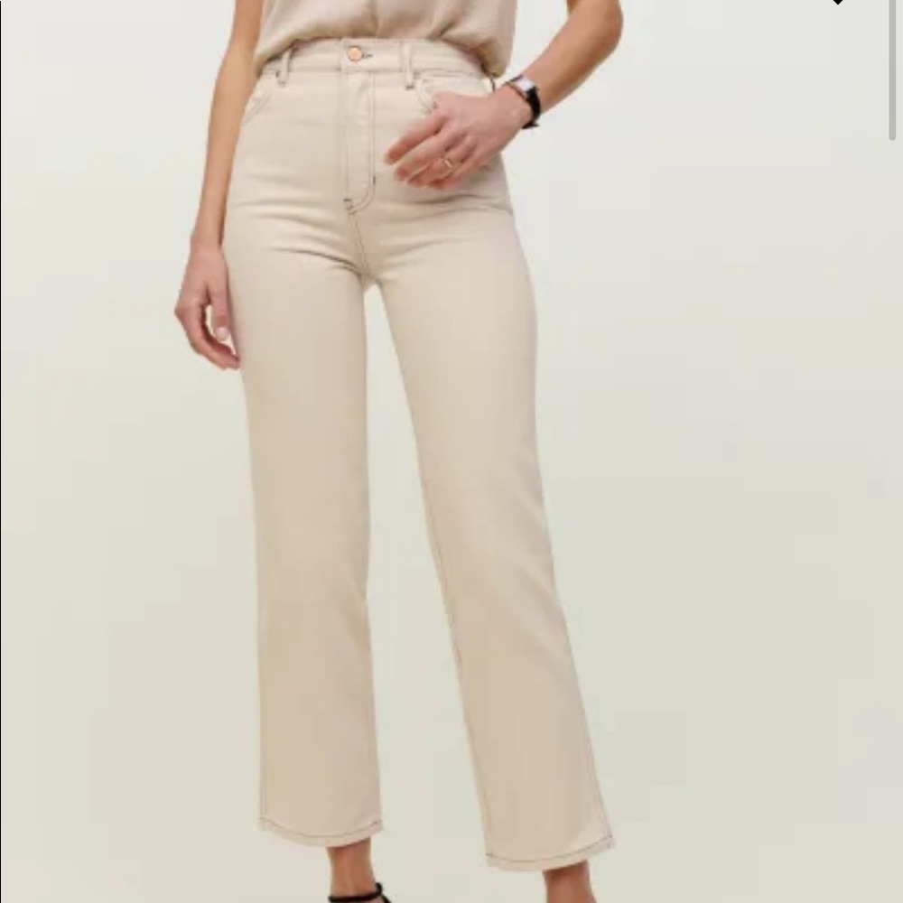 Reformation Almond Cowboy Jeans